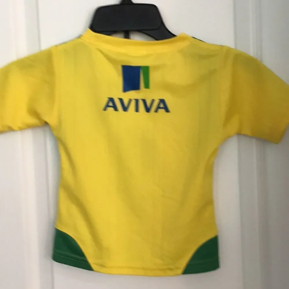 kids child 2 piece Norwich City English Champions soccer team Jersey shorts kit